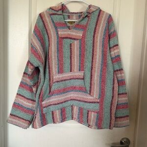 Pastel Mexican blanket hoodie